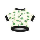 Broccoli pattern All Over Print Pet Dog Round Neck Fuzzy Shirt