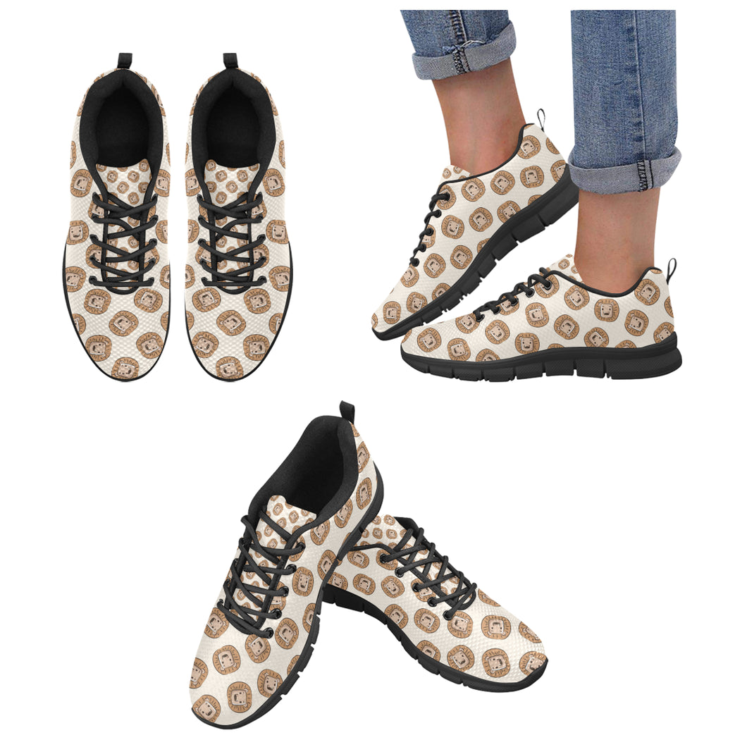 Lion Pattern Print Design 01 Women's Sneaker Shoes