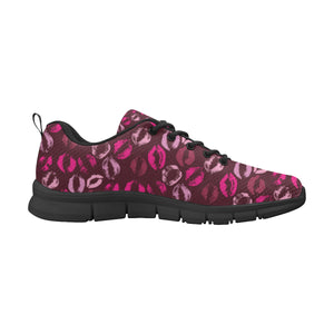 Lips Pattern Print Design 03 Men's Breathable Sneakers ( Model 055)