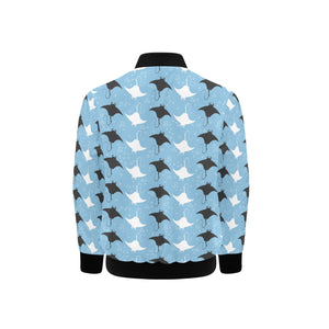 Stingray Pattern Print Design 03 Kids' Boys' Girls' Bomber Jacket