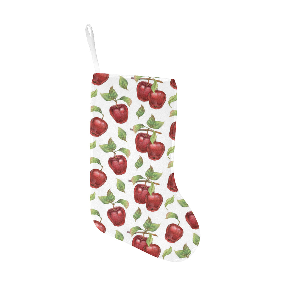 Red apples pattern Christmas Stocking