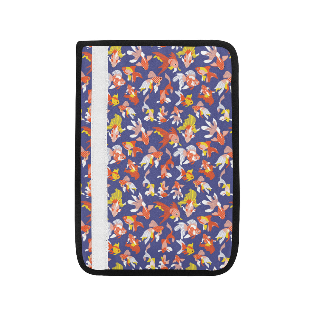 Goldfish Pattern Print Design 04 Car Seat Belt Cover