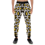 Gray Leopard print pattern Unisex Casual Sweatpants