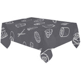 sushi pattern black background Tablecloth