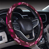 Lips Pattern Print Design 03 Car Steering Wheel Cover