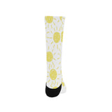 hand drawn sun pattern Crew Socks