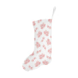 Pink sakura cherry blossom pattern Christmas Stocking