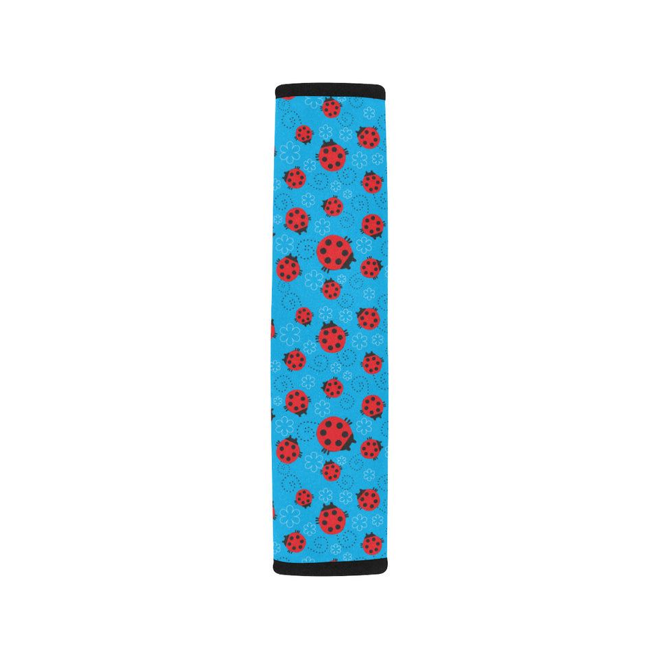 Ladybug Pattern Print Design 02 Car Seat Belt Cover
