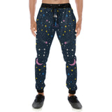 space pattern with planets, comets, constellations Unisex Casual Sweatpants