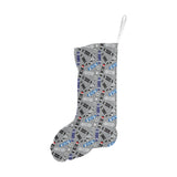 Skate Board Pattern Print Design 03 Christmas Stocking