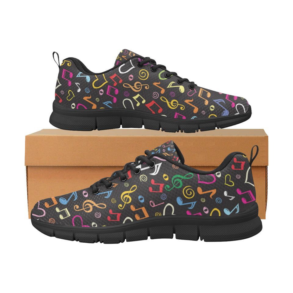 Music Notes Pattern Print Design 02 Women's Sneaker Shoes