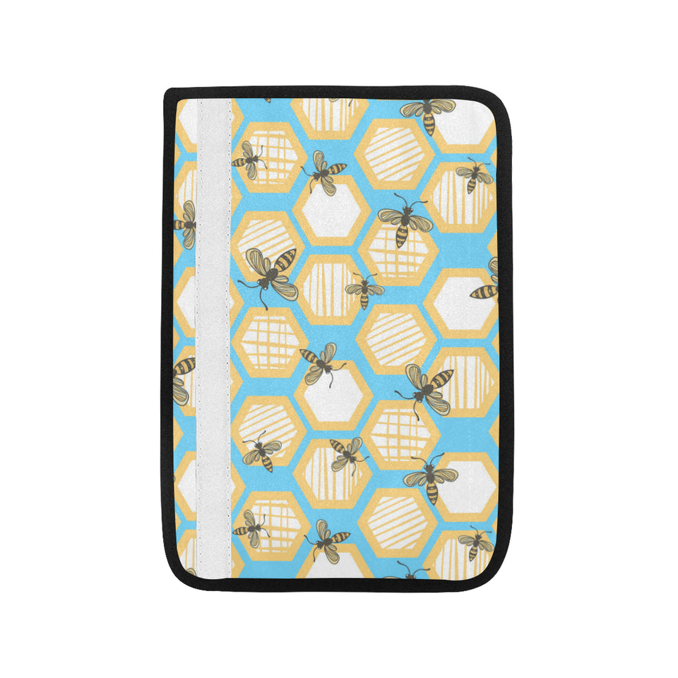 Bee honeycomb pattern Car Seat Belt Cover