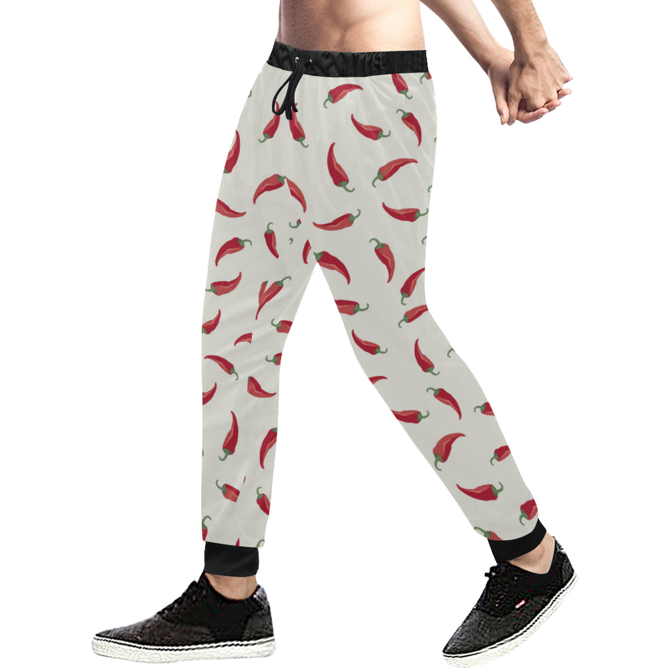 Chili peppers pattern Unisex Casual Sweatpants
