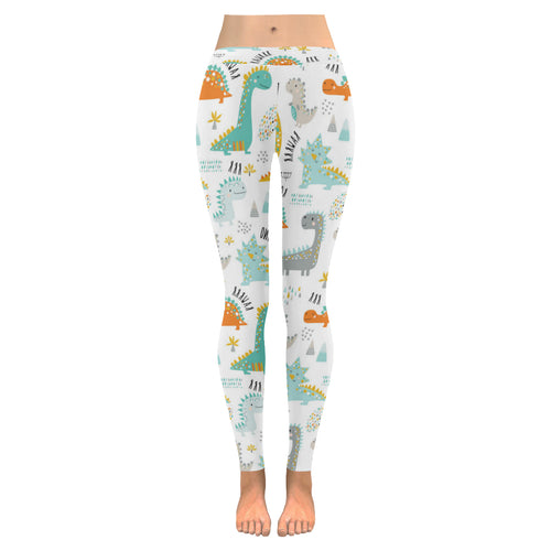Cute funny kids dinosaurs pattern Women's Legging Fulfilled In US