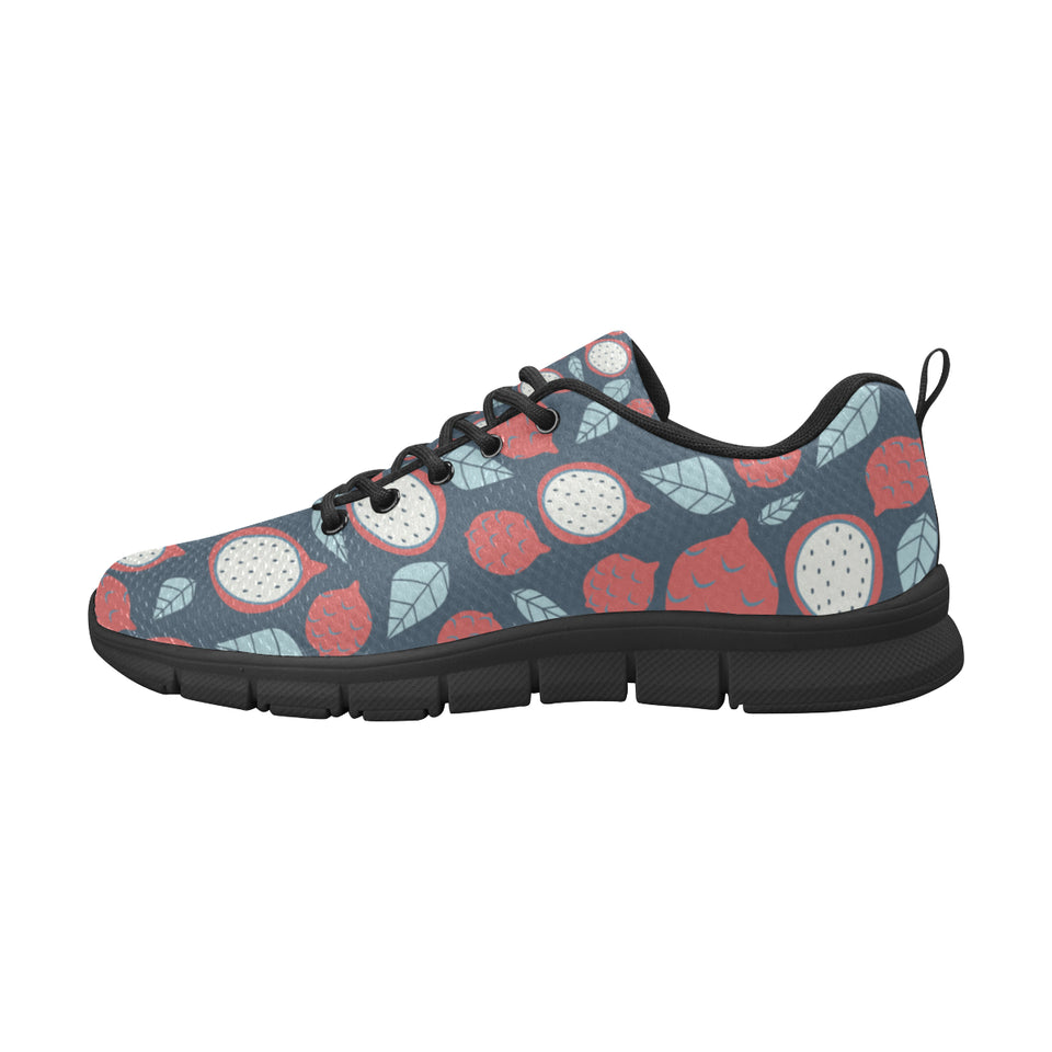 dragon fruits dark blue background Women's Sneaker Shoes