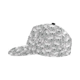 Cute french bulldog head pattern All Over Print Snapback Cap