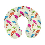 Colorful Chameleon lizard pattern U-Shaped Travel Neck Pillow