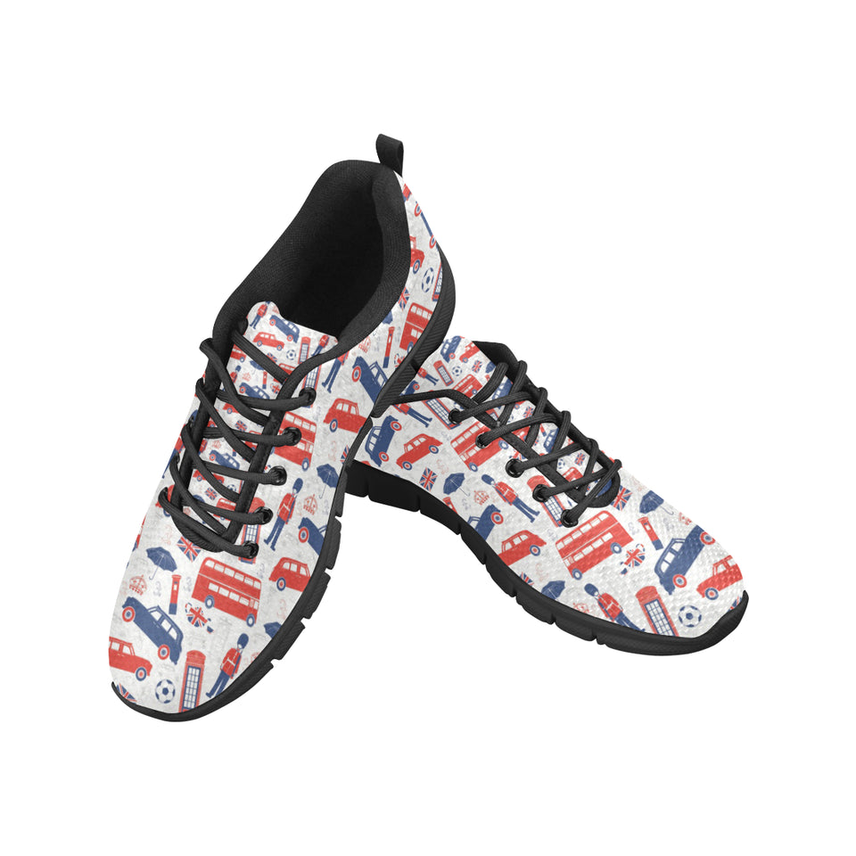 British Pattern Print Design 03 Men's Breathable Sneakers ( Model 055)