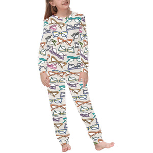 Sun Glasses Pattern Print Design 01 Kids' Boys' Girls' All Over Print Pajama Set