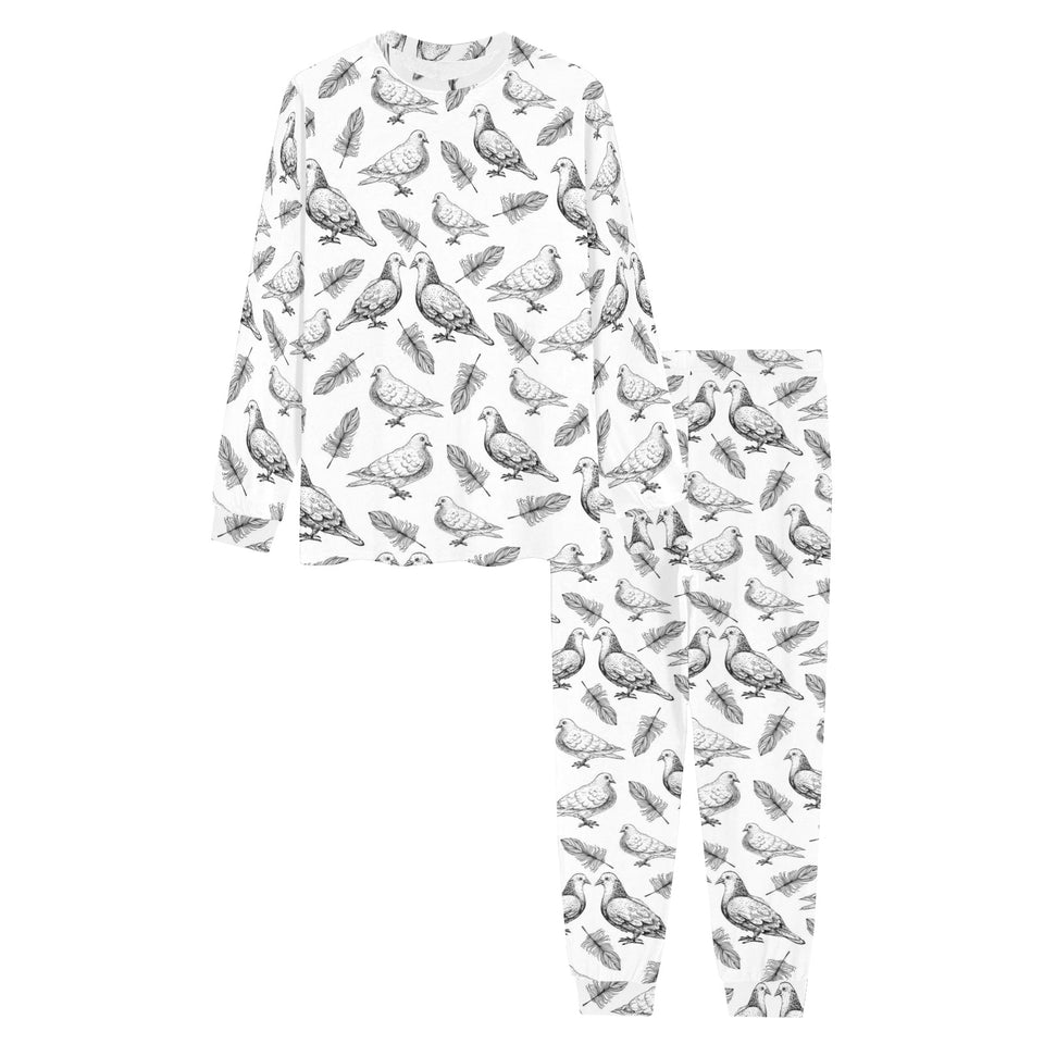 Pigeon Pattern Print Design 05 Men's All Over Print Pajama