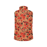 Fire flame pattern Women's Padded Vest