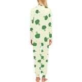Broccoli pattern Women's All Over Print Pajama Set
