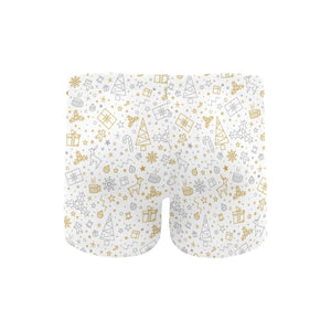 Christmas tree Christmas element Silver gold patte Men's Swimming Trunks