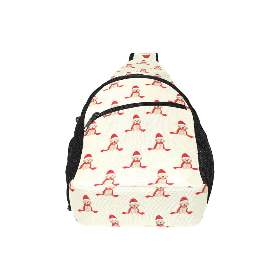 Golden Retriever Pattern Print Design 01 All Over Print Chest Bag
