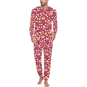 Popcorn Pattern Print Design 02 Men's All Over Print Pajama
