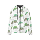 Chameleon lizard pattern Women's Padded Hooded Jacket