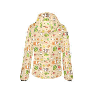 Guinea Pig Pattern Print Design 05 Women's Padded Hooded Jacket