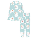 Maneki neko cat sakura Women's All Over Print Pajama Set