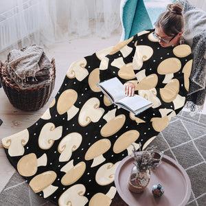 Champignon mushroom pattern Blanket Robe with Sleeves