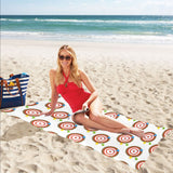 Darts Pattern Print Design 04 Beach Towel