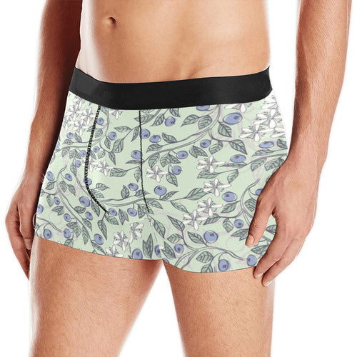 hand drawn blueberry pattern Men's All Over Print Boxer Briefs Men's Underwear