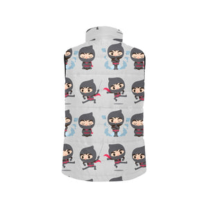 Cute ninja pattern Men's Padded Vest