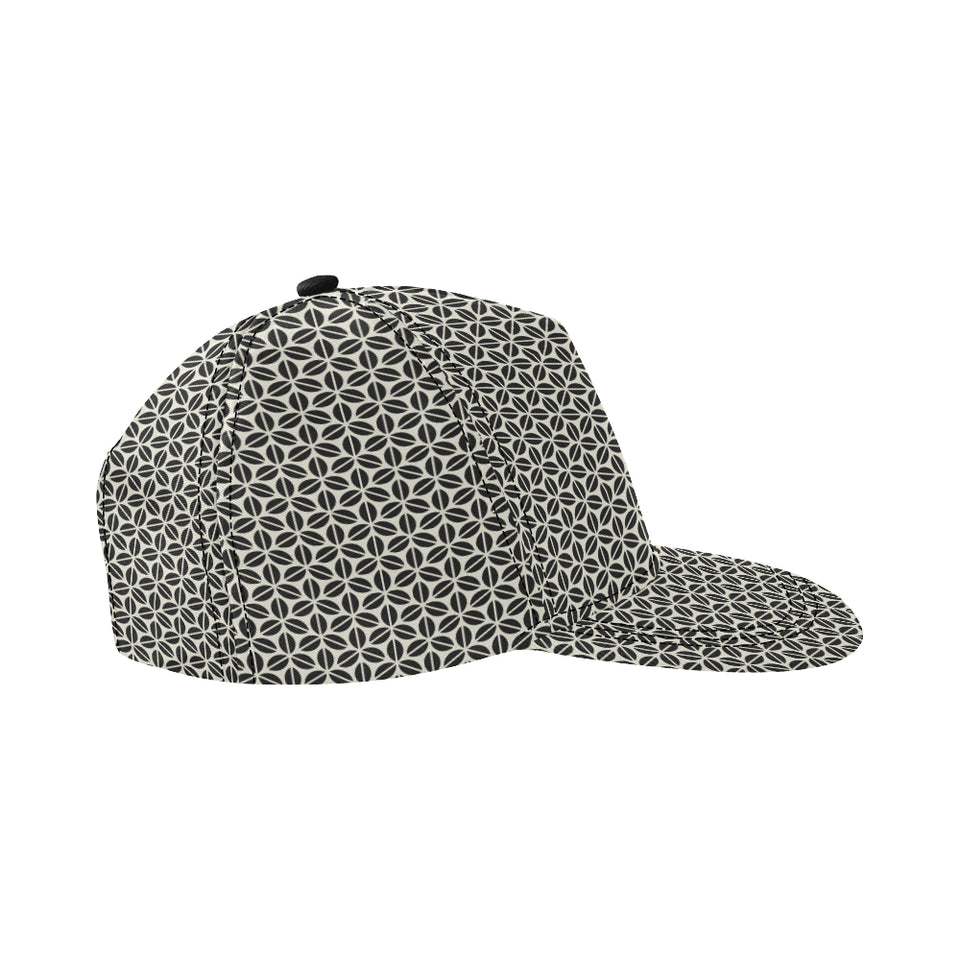 Coffee bean abstract modern pattern All Over Print Snapback Cap