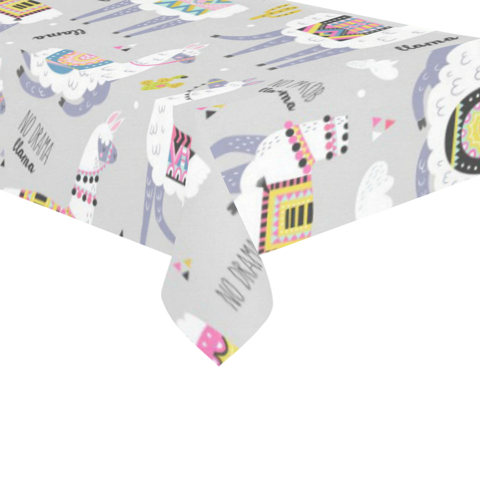 Cute Llama Alpaca pattern Tablecloth