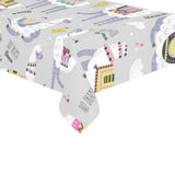 Cute Llama Alpaca pattern Tablecloth