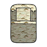 Mustache Beard Pattern Print Design 01 Car Seat Back Organizer