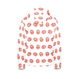 Daruma japanese wooden doll pattern Kids' Boys' Girls' Padded Hooded Jacket