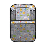 Math Pattern Print Design 04 Car Seat Back Organizer