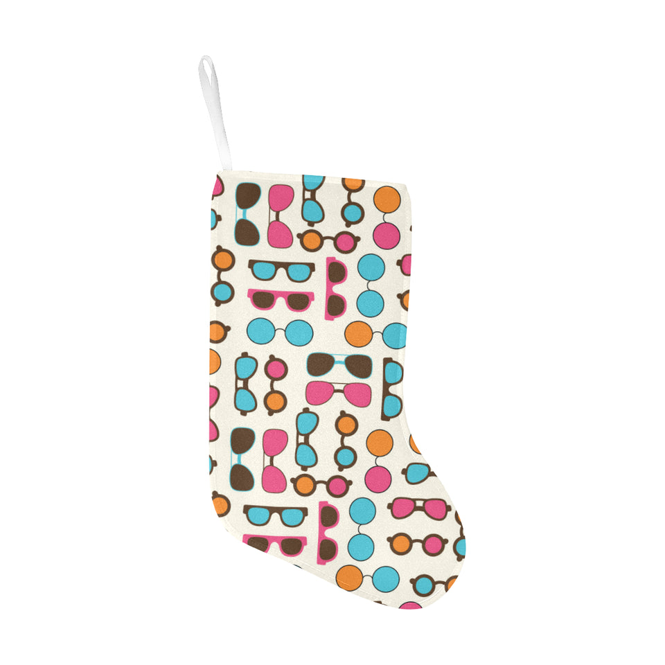 Sun Glasses Pattern Print Design 03 Christmas Stocking