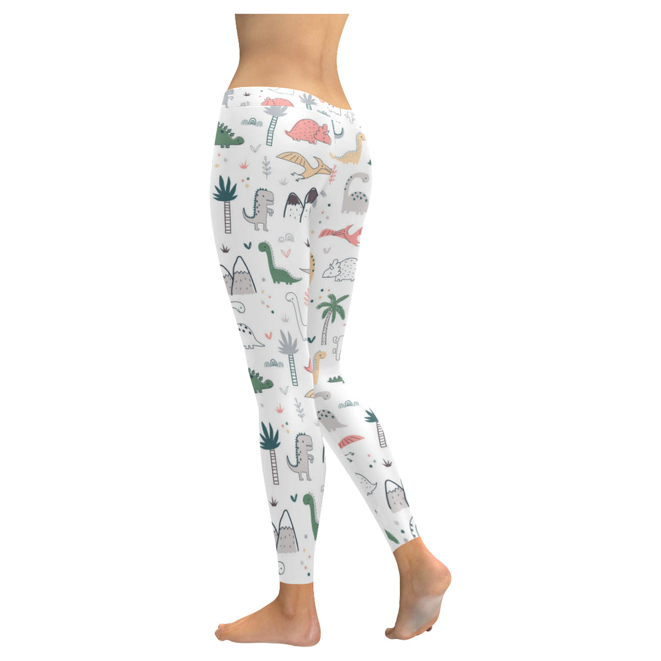 Cute cartoon dinosaurs tree pattern Women's Legging Fulfilled In US