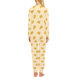 Cheese pattern Women's All Over Print Pajama Set