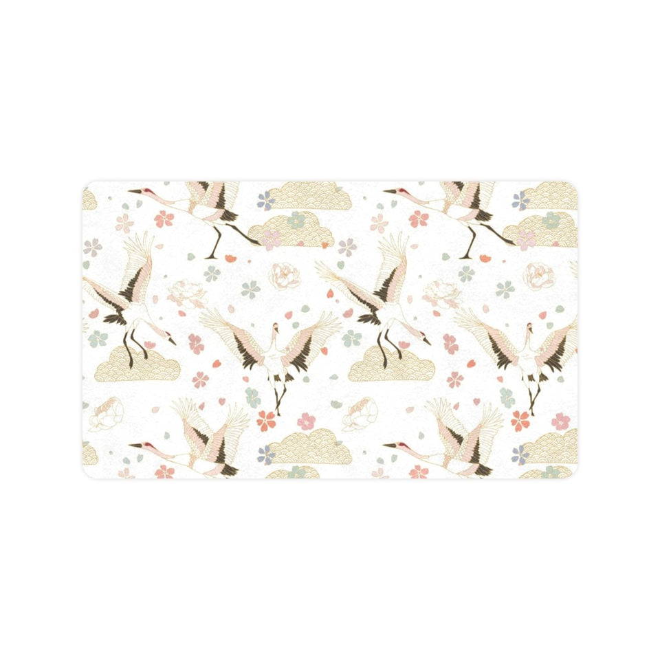Beautiful Japanese cranes pattern Doormat