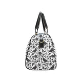Crow dark floral pattern Travel Bag