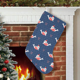 Cute sea lion seal christmas hat candy cane heart Christmas Stocking