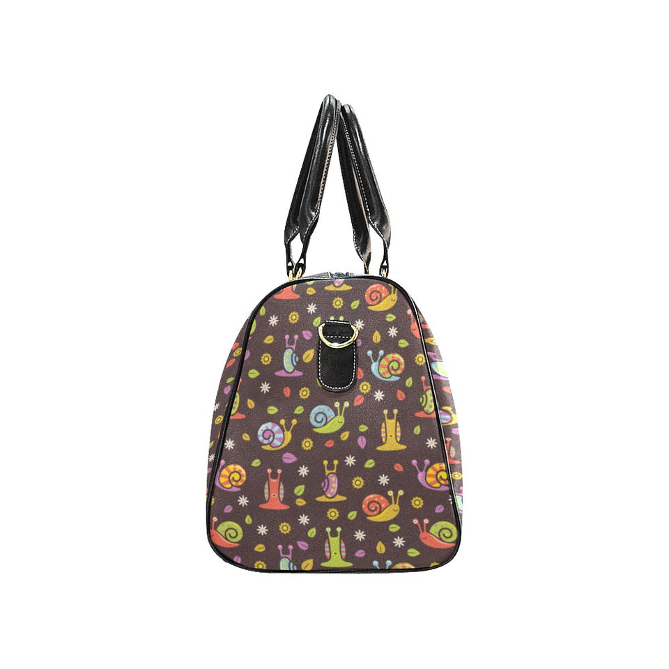 Snail Pattern Print Design 02 Travel Bag