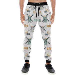 windmill pattern Unisex Casual Sweatpants
